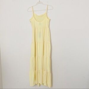NWT H&M yellow midi dress